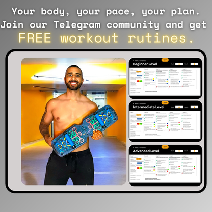 Fitness Push-Up Board | FREE eBook + Training Plan Included